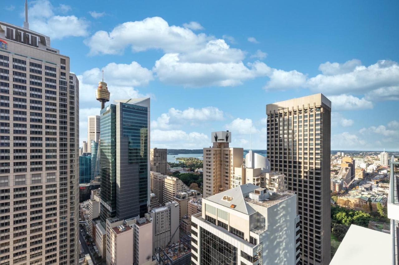Meriton Suites Pitt Street, Sidney Dış mekan fotoğraf The view from the 26th floor of the hotel