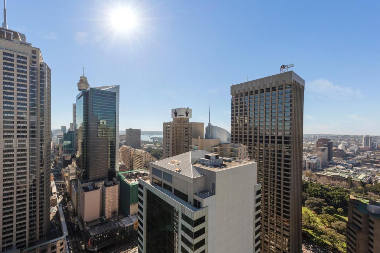 Meriton Suites Pitt Street, Sidney Dış mekan fotoğraf View from the 33rd floor of the Perth Hilton